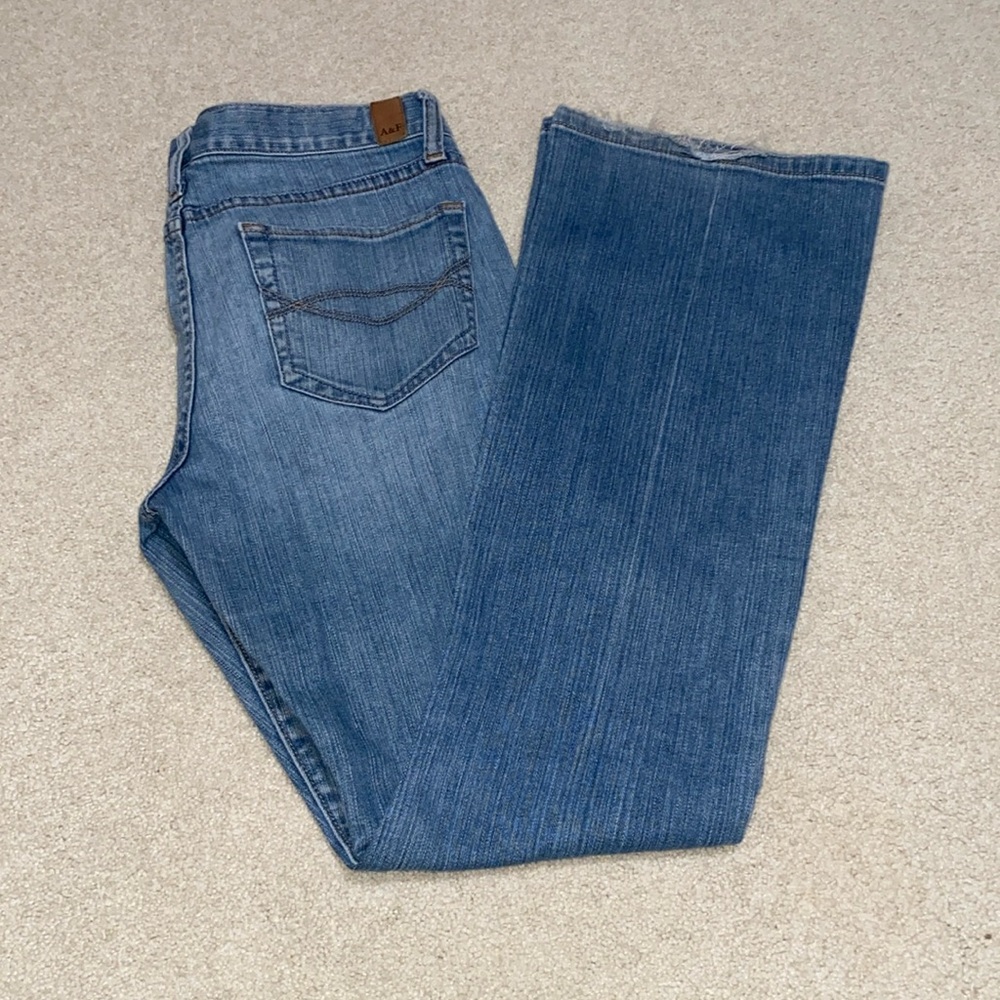 Abercrombie & Fitch Flared Blue Jeans Sz 4